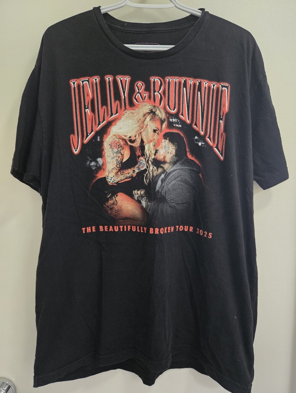Ladies Jelly & Bunnie "The Beautifully Broken Tour 2025" Band TShirt